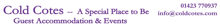 Cold Cotes, Guest Accommodation, Event and Development Centre